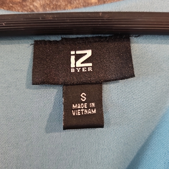 Womens Dress Size S V-Neck Teal Floral iZ Byer - Picture 2 of 5